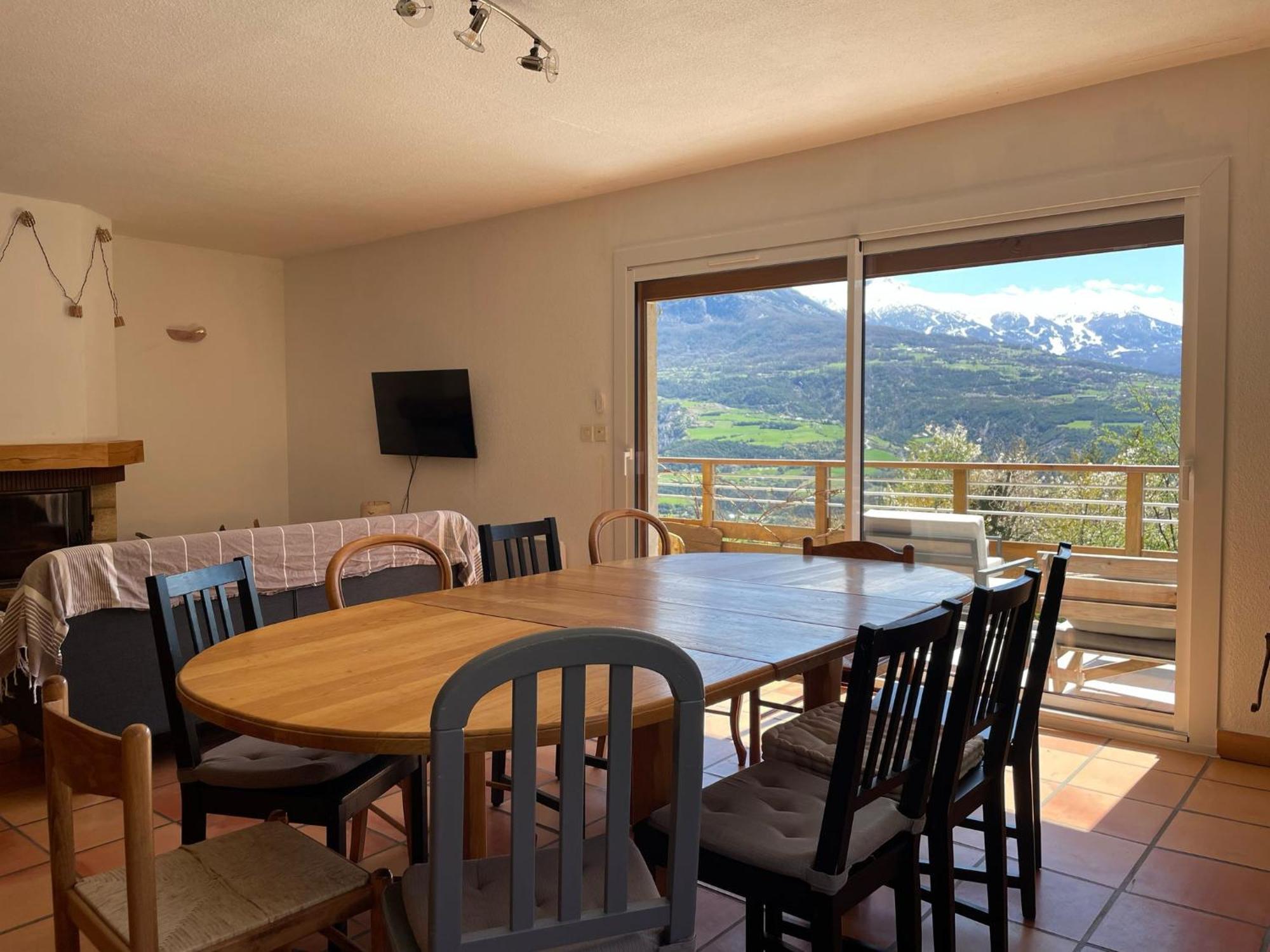 Gite Confort 15 Couchages, Vue Panoramique Montagne Hautes Alpes, Terrasses Embrun Buitenkant foto